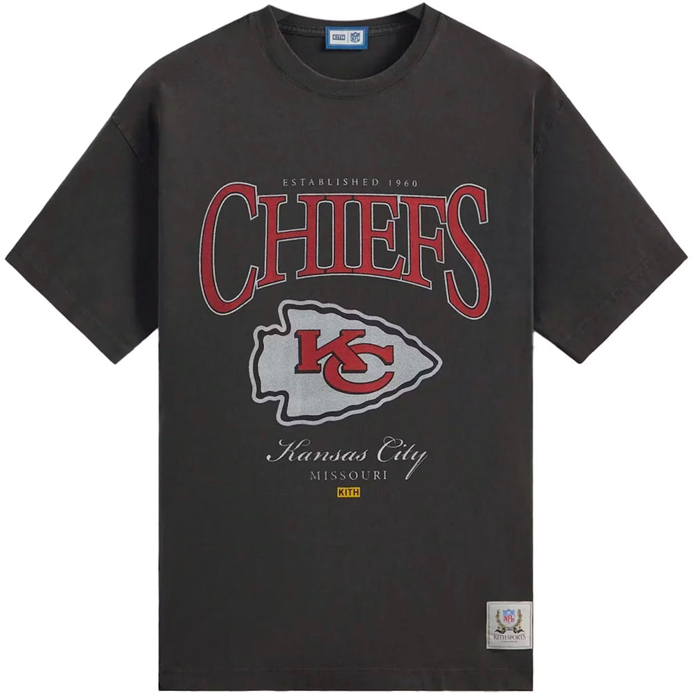 Kith x Kansas City Chiefs Vintage Black Tee