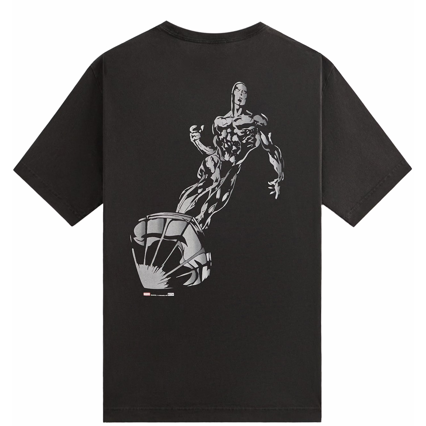 Kith x Marvel Silver Surfer Vintage Black Tee