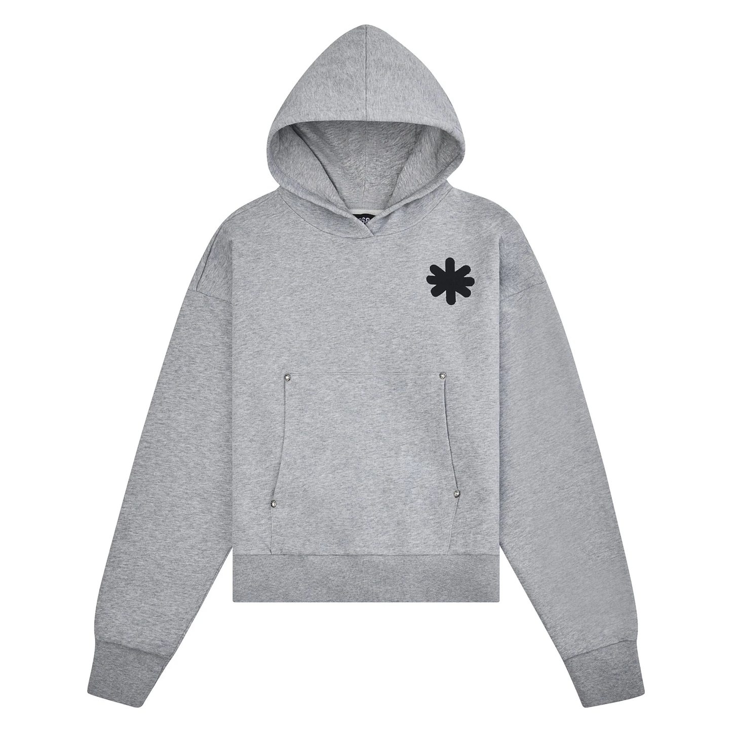 Lost Shdws Single Layered Logo Grey Hoodie