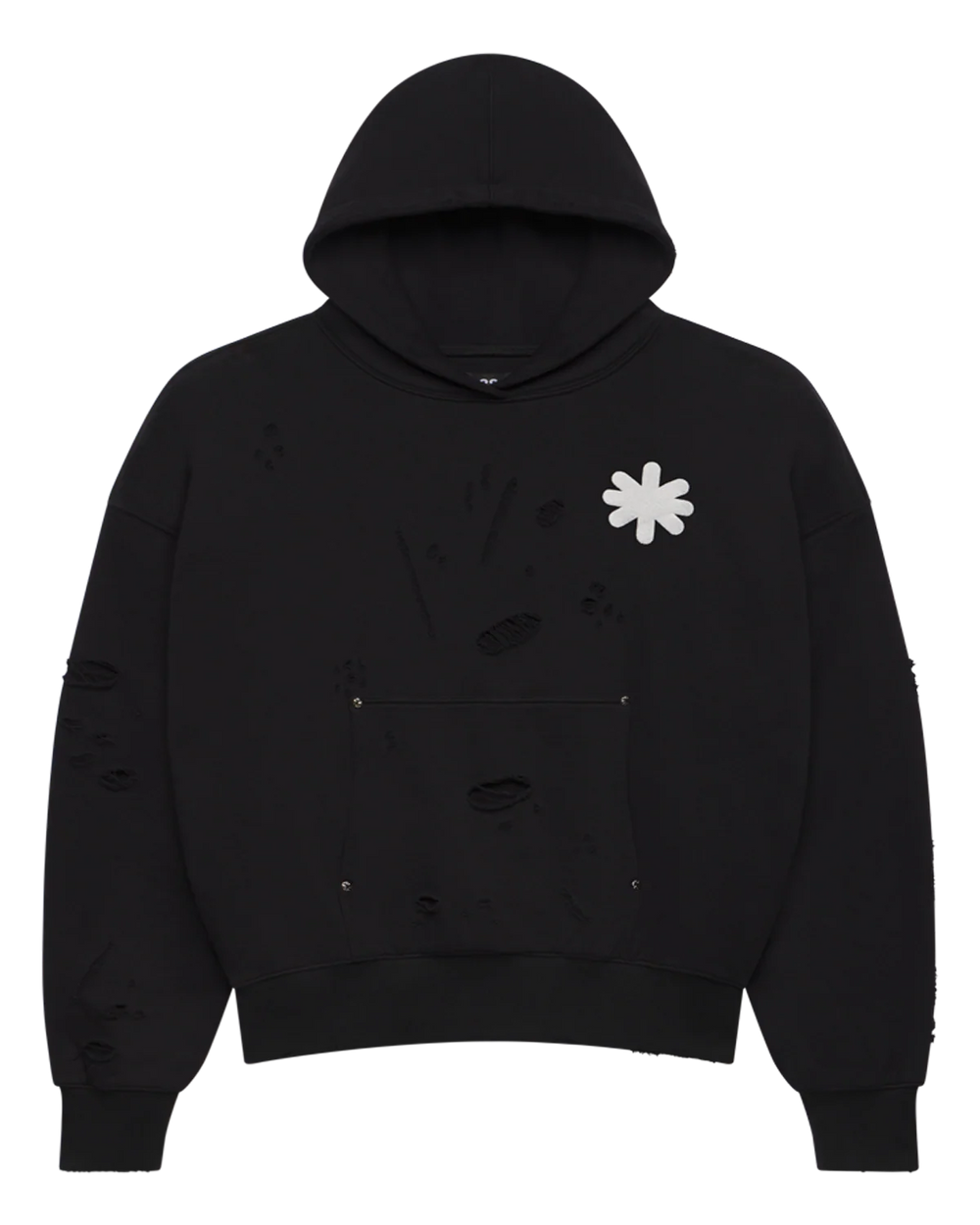 Lost Shdws Dstry Dbl Layer Logo Black Hoodie