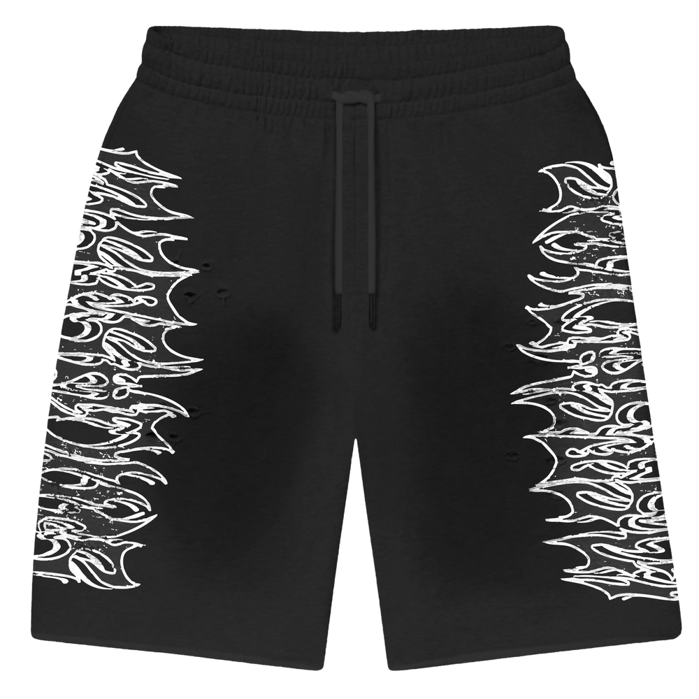 Lost Shdws Metal Washed Black Sweatshorts