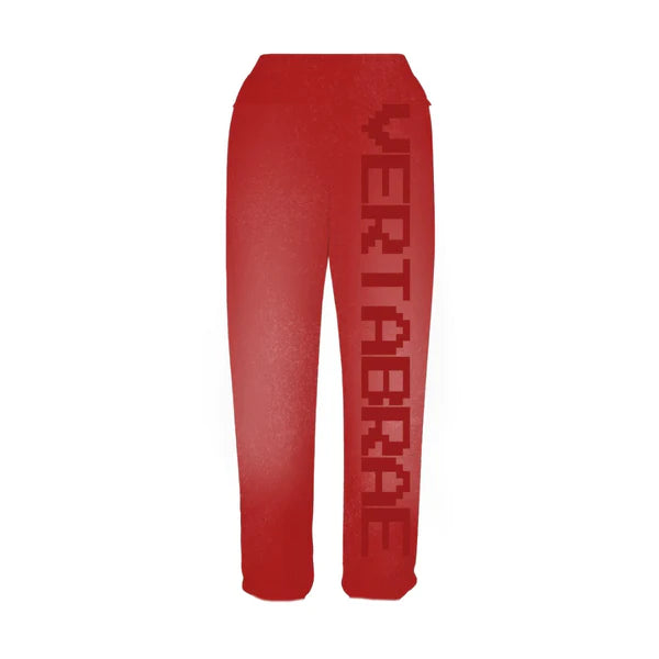 Vertabrae C-2 Washed Red & Burgundy Sweatpants