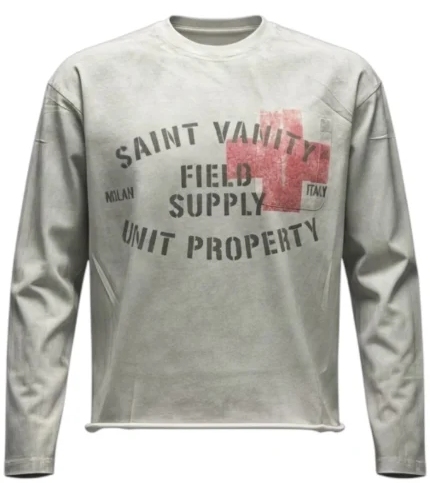 Saint Vanity Field Supply Longsleeve White Tee
