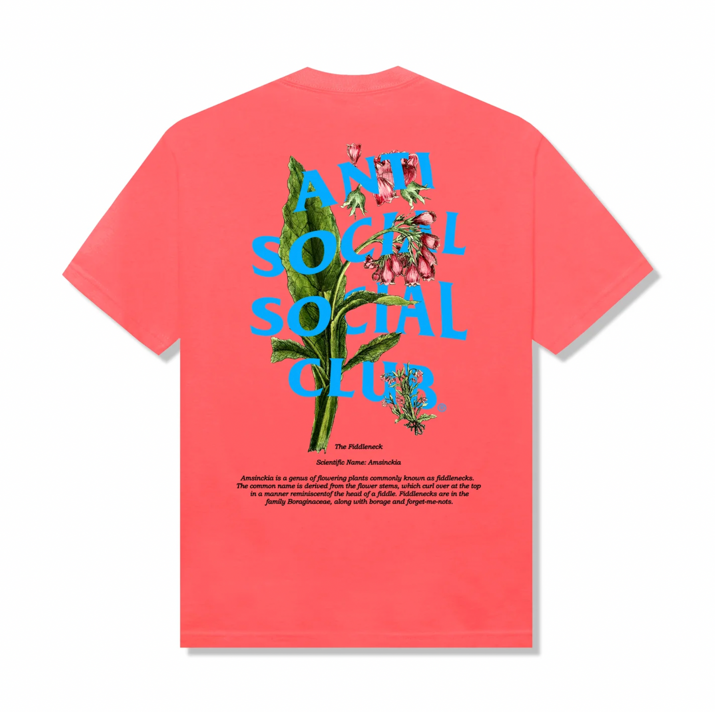 Anti Social Social Club Fiddleneck Candy Pink Tee