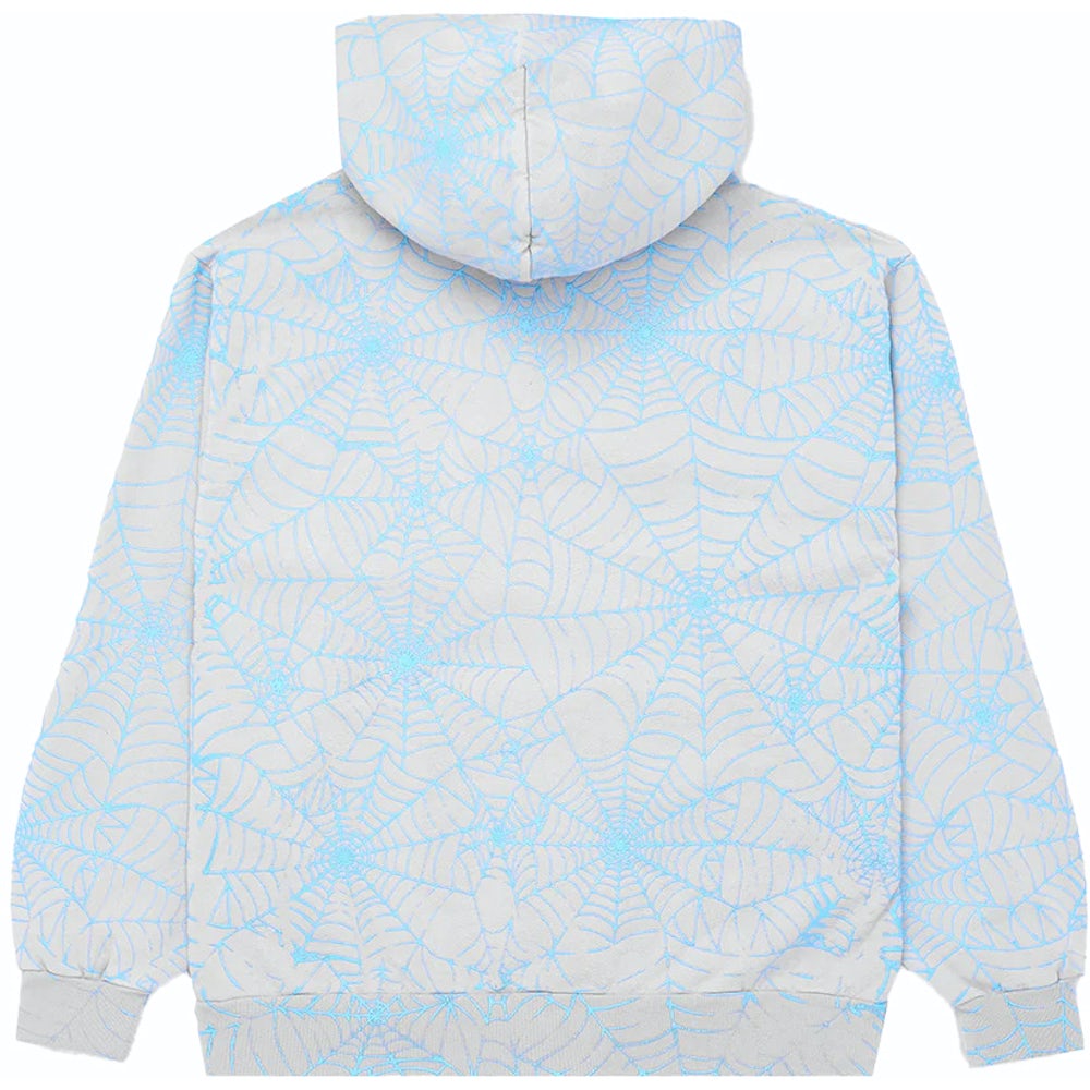 Sp5der AOP Web Heather Grey Hoodie