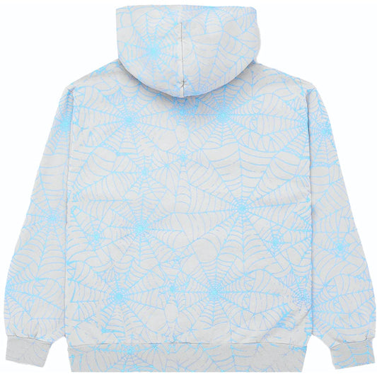 Sp5der AOP Web Heather Grey Hoodie