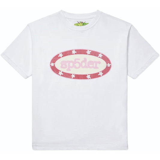 Sp5der Buckle White Tee