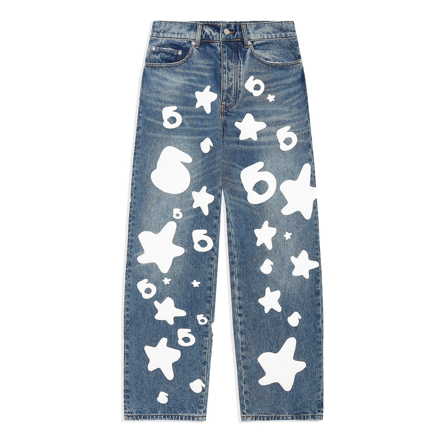 Sp5der Beluga Light Indigo Wash Denim