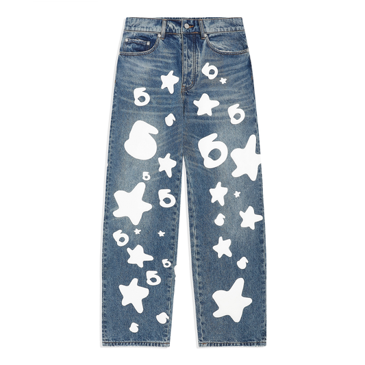 Sp5der Beluga Light Indigo Wash Denim