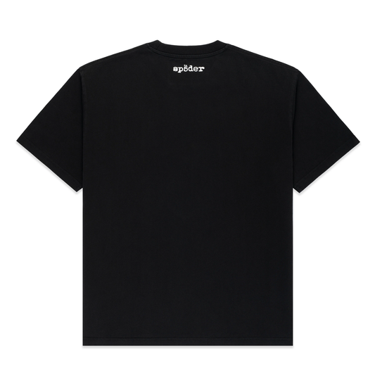 Sp5der Diffused Collegiate Black Tee