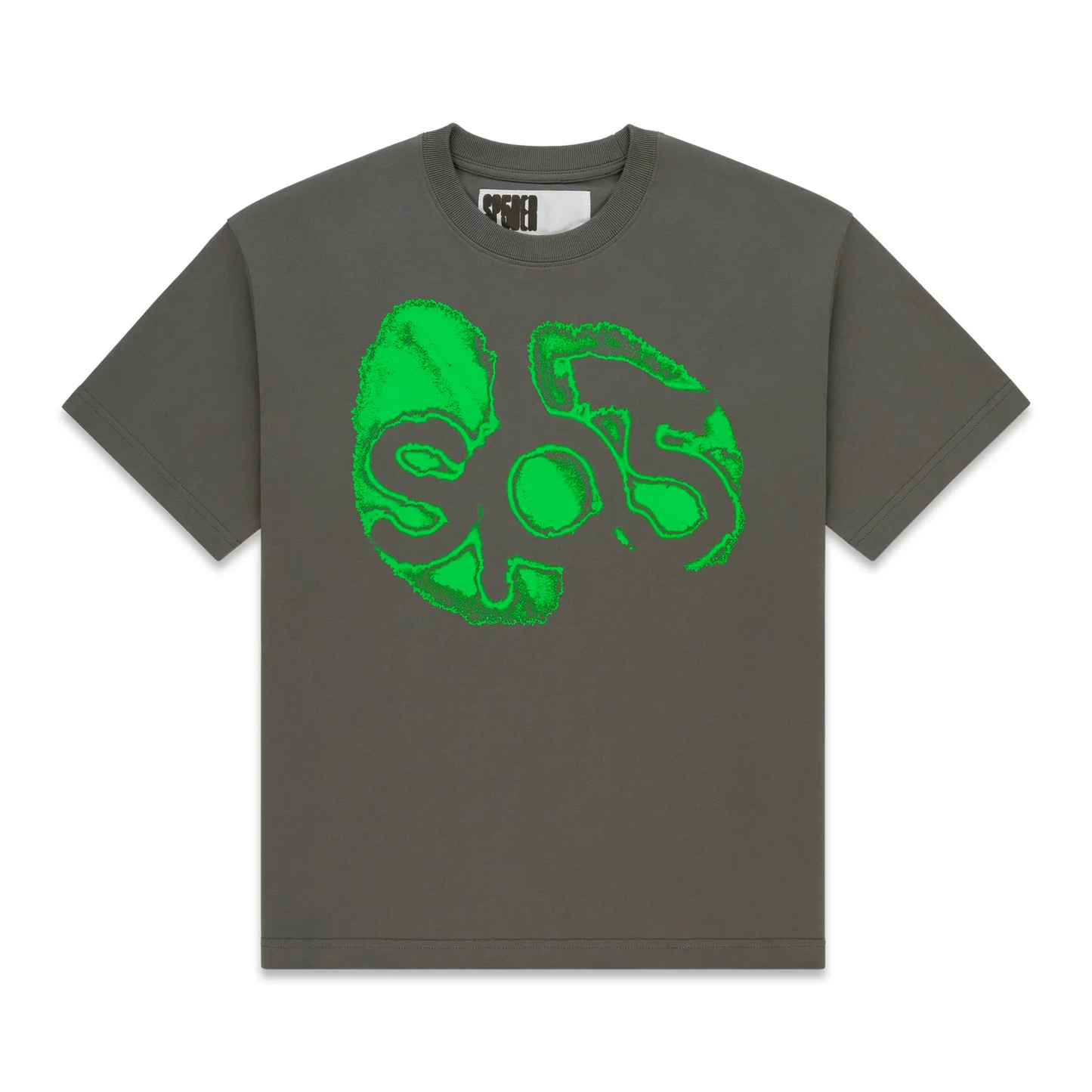 Sp5der Fingerprint Charcoal Tee