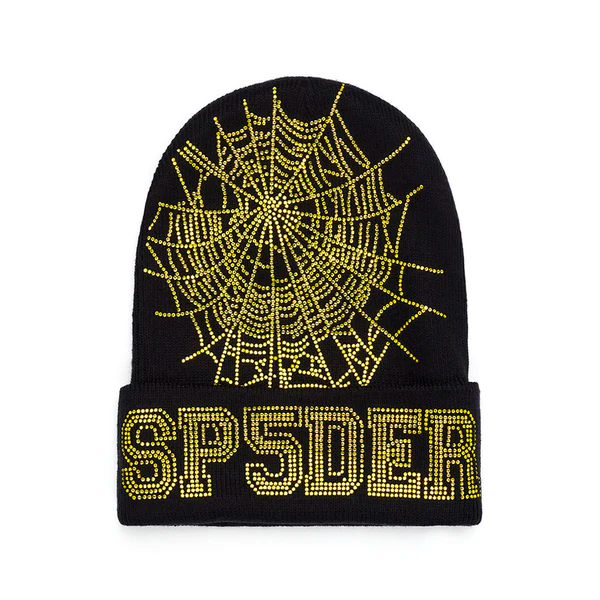Sp5der Web Black/Gold Beanie