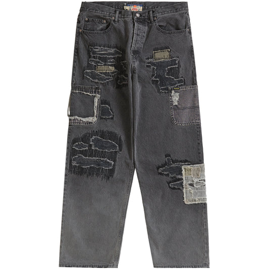 Supreme Blackmeans Mended Loose Fit Jean Pants