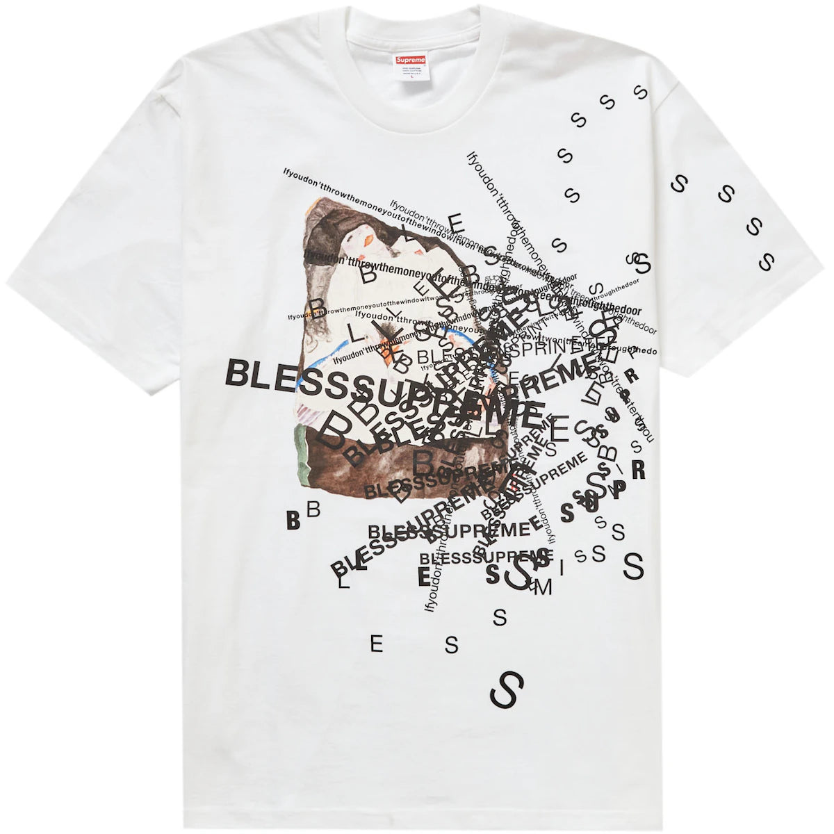 Supreme BLESS Observed in a Dream White Tee – WyCo Vintage Broadway