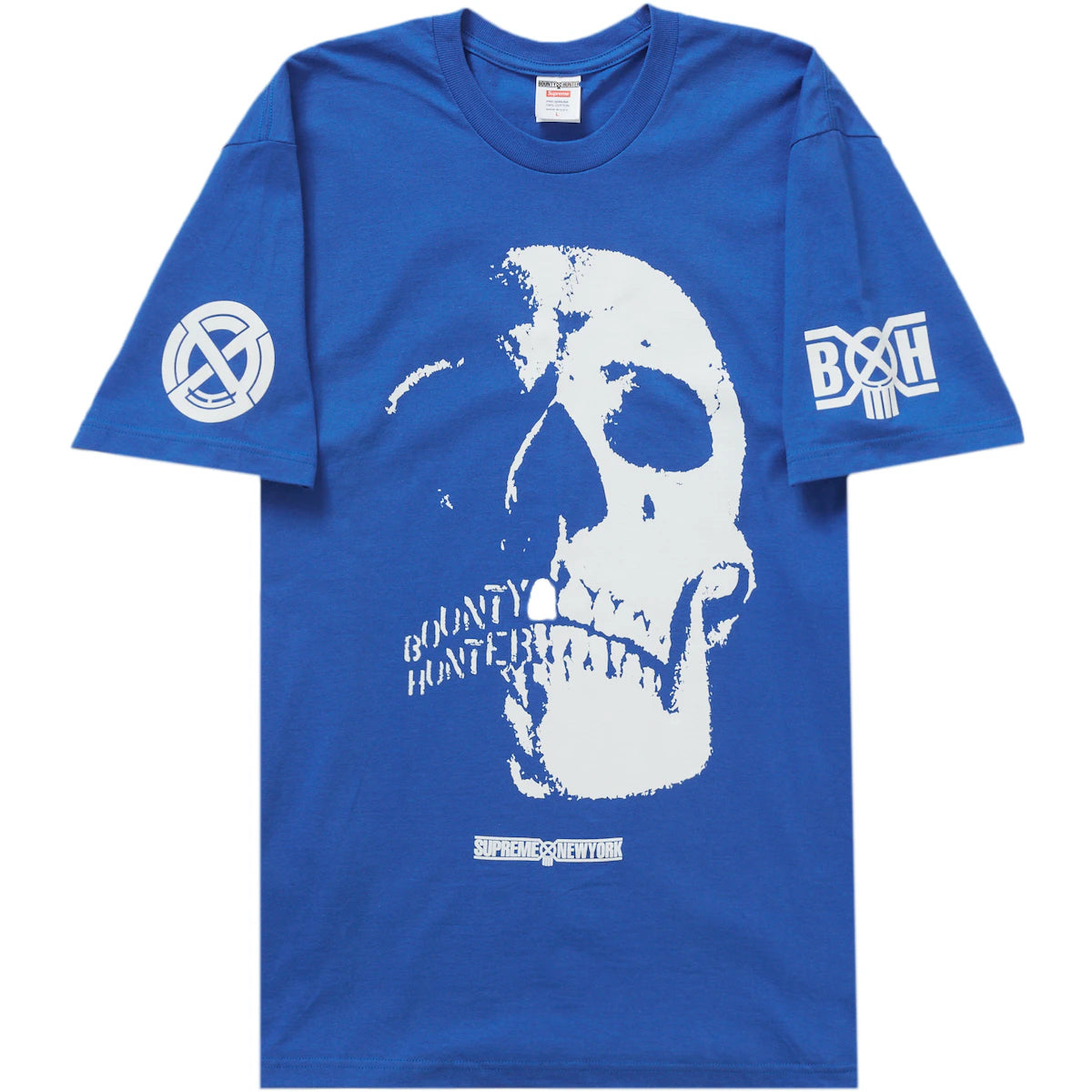 Supreme x Bounty Hunter Skull Blue Tee