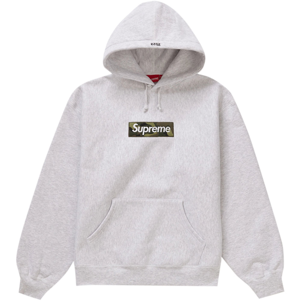 Supreme Box Logo Ash Grey Hoodie