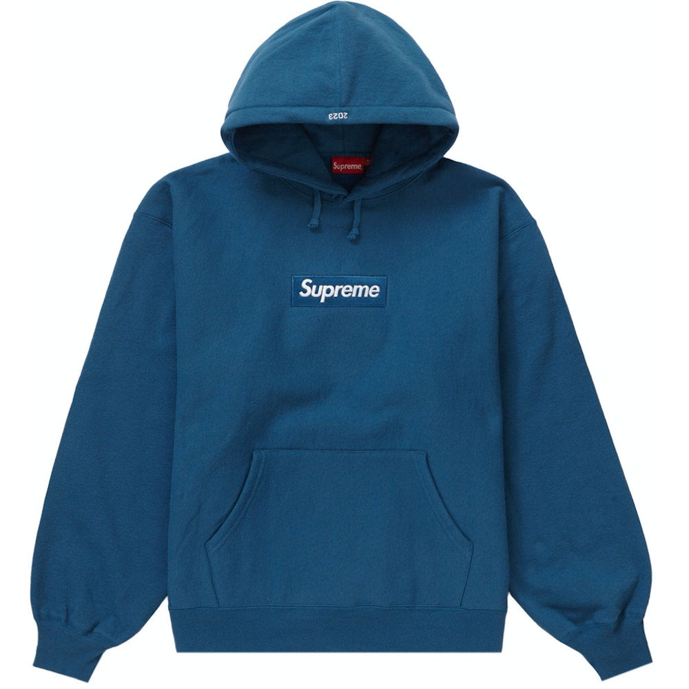 Supreme Box Logo Blue Hoodie