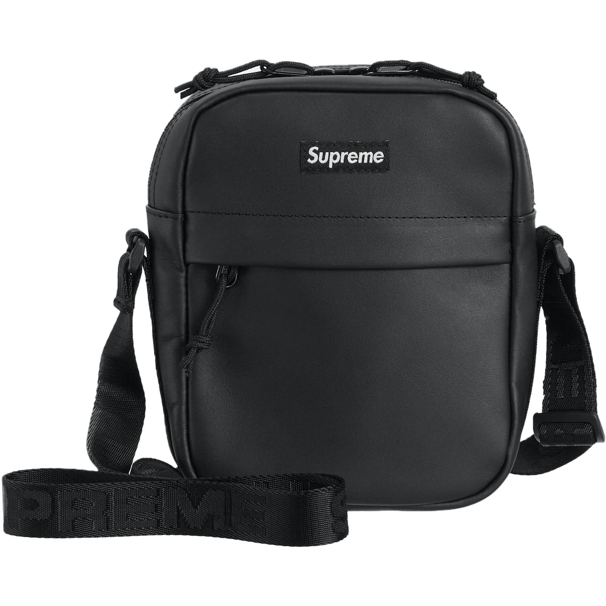 Supreme Leather Backpack Black