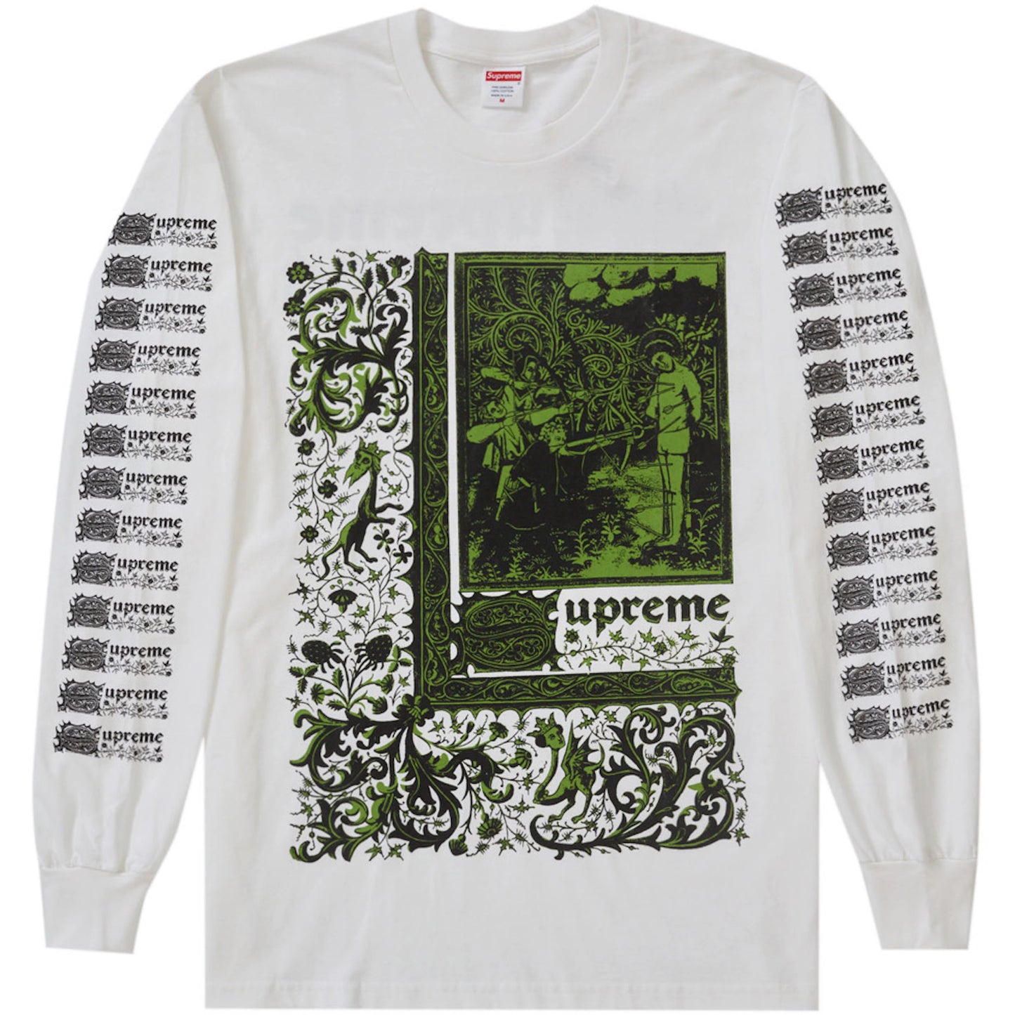 Supreme Saint Sebastian Longsleeve White Tee
