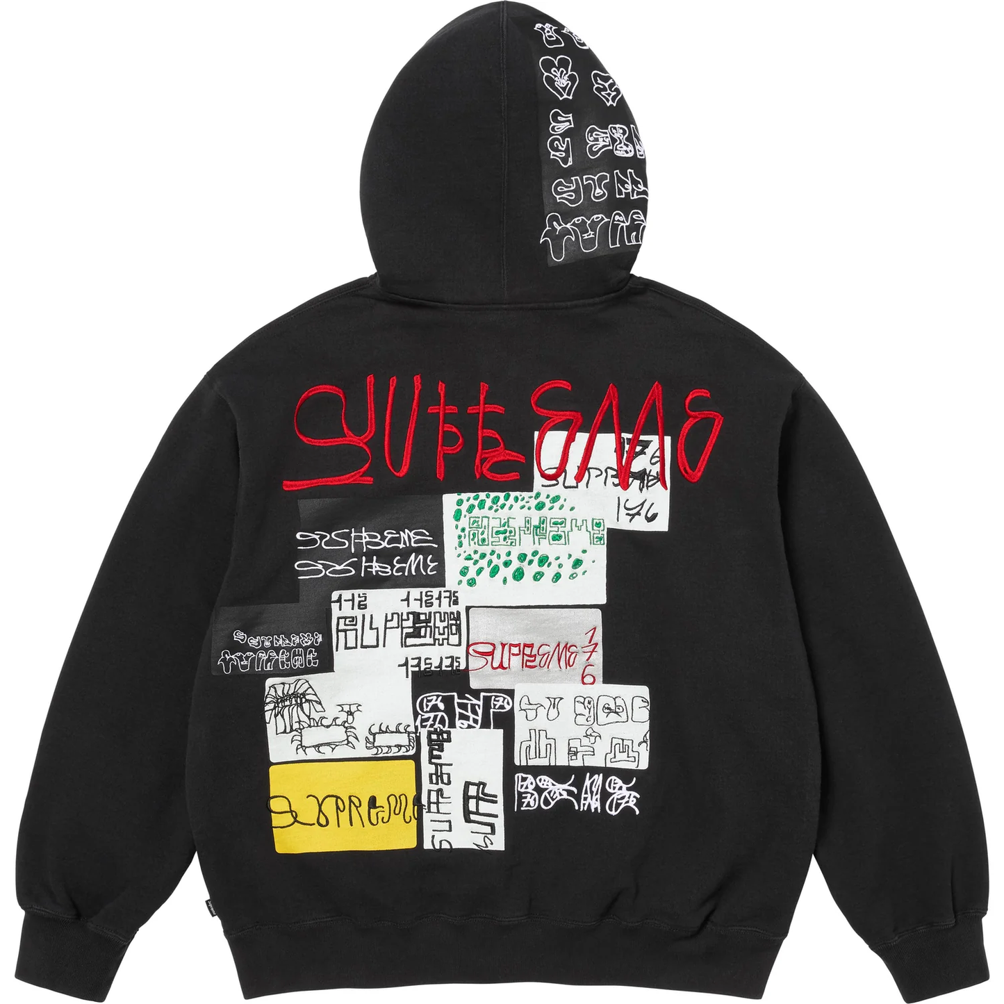 Supreme 176 Black Zip Up Hoodie