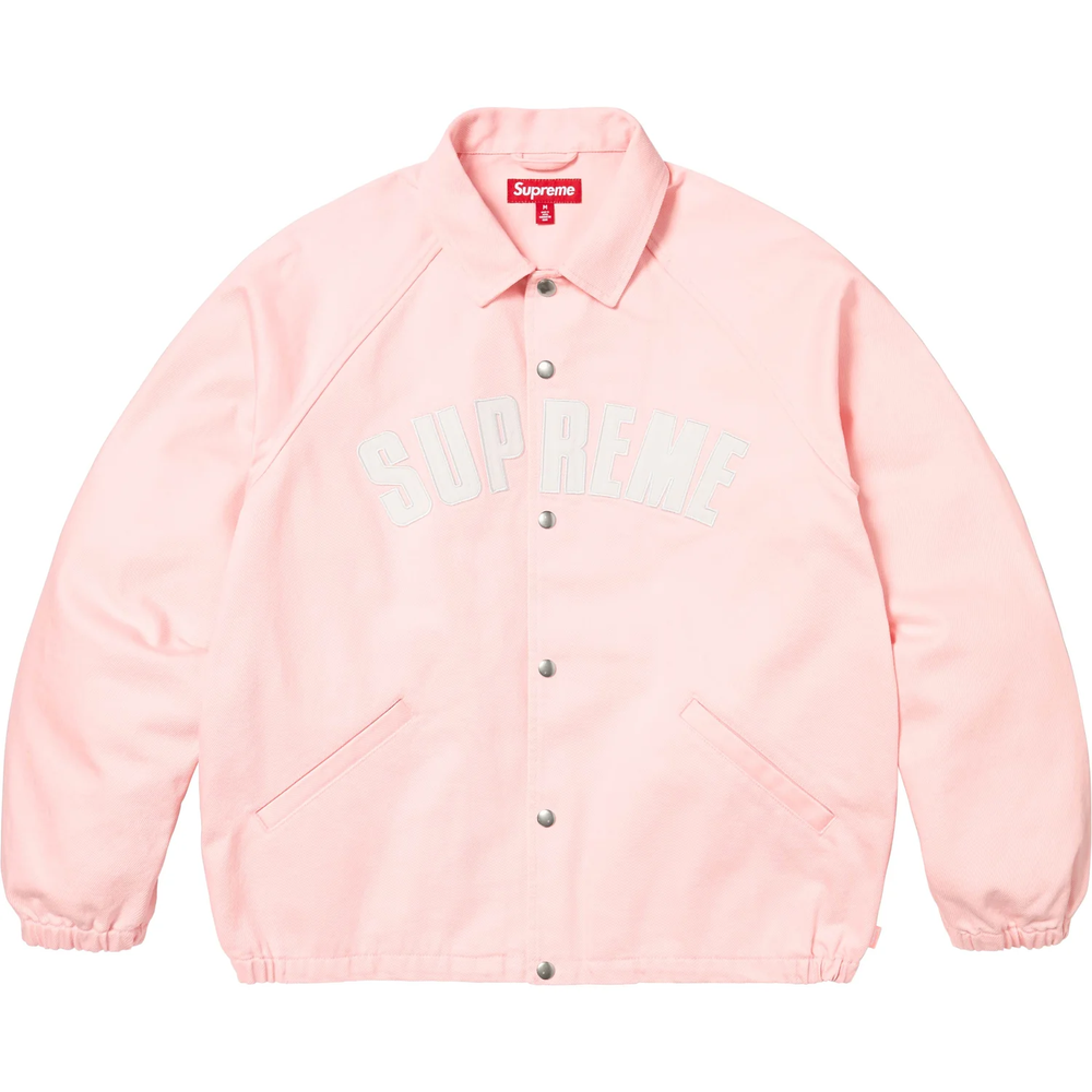 Supreme Arc Light Pink Denim Coaches Jacket