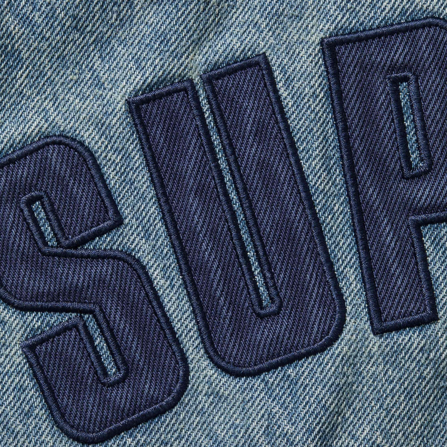 Supreme Arc Washed Indigo Denim Coaches Jacket