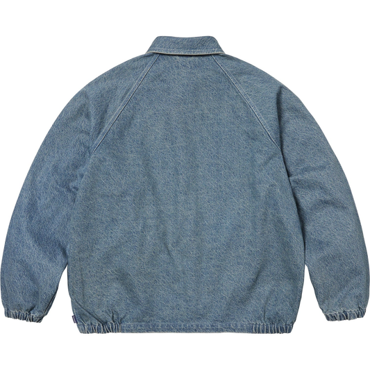 Supreme Arc Washed Indigo Denim Coaches Jacket