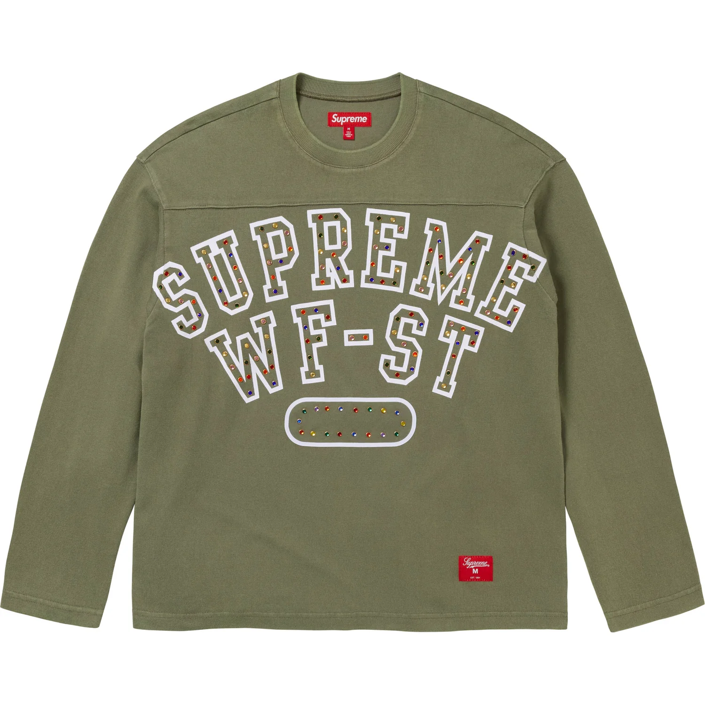 Supreme Athletic Studded Olive L/S Top