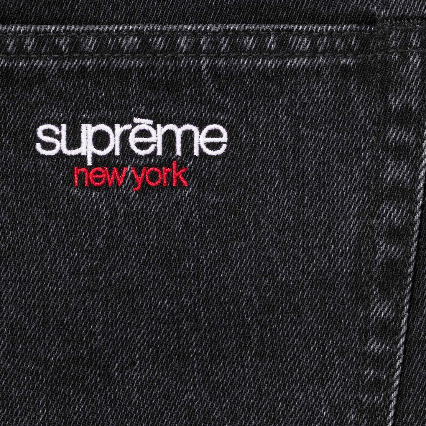 Supreme Baggy Black Denim Shorts