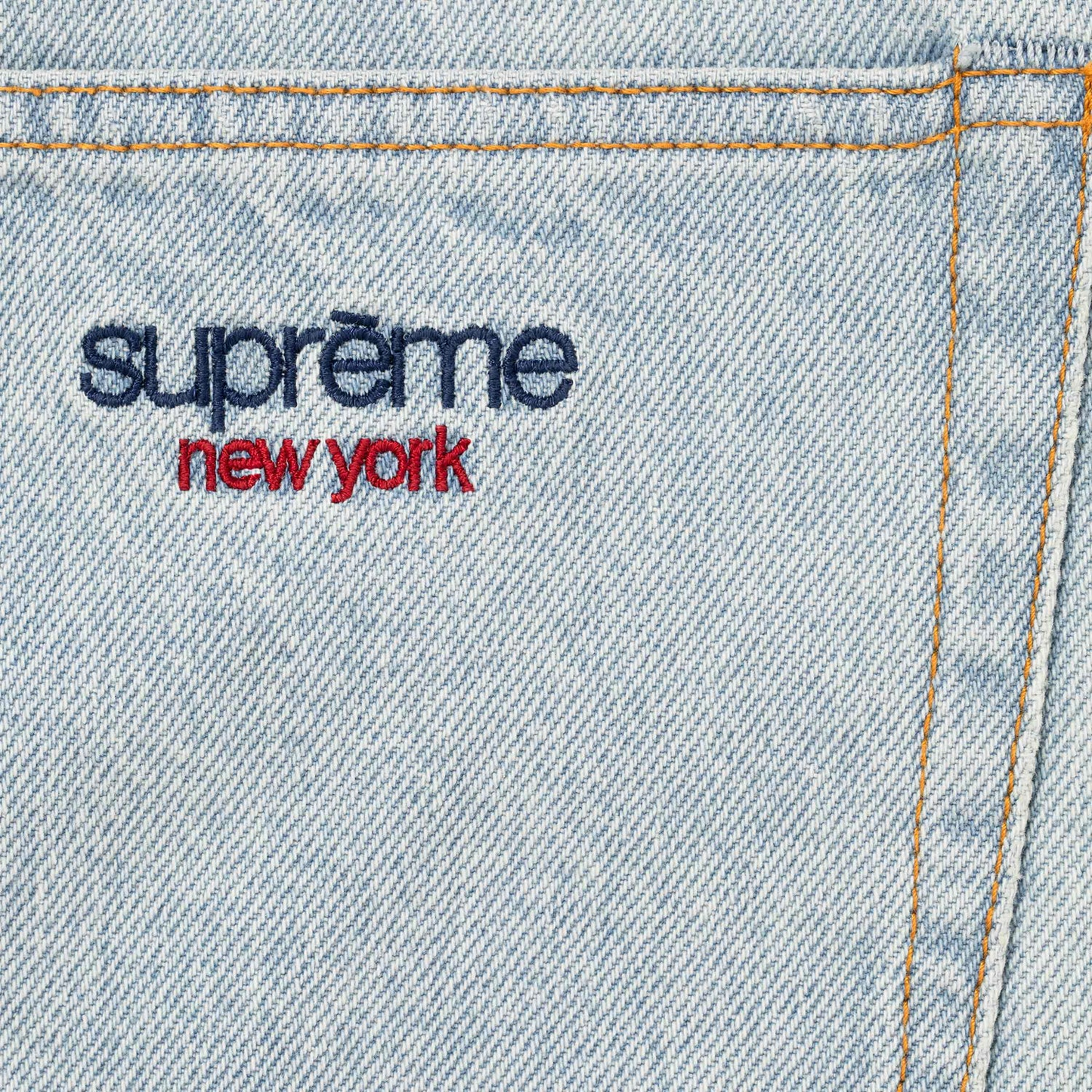Supreme Baggy Light Washed Denim Shorts