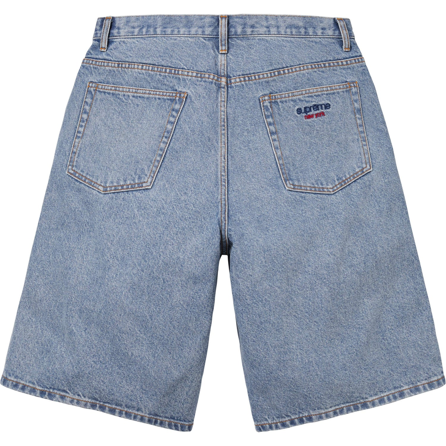 Supreme Baggy Washed Indigo Denim Shorts