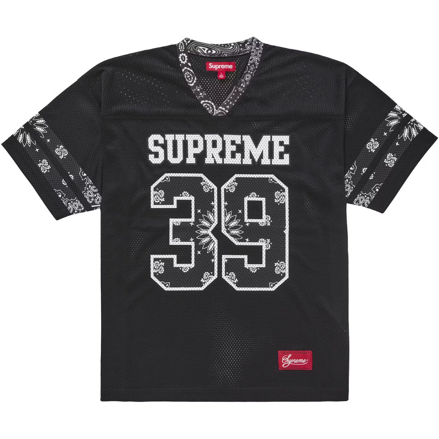 Supreme Bandana Black Football Jersey