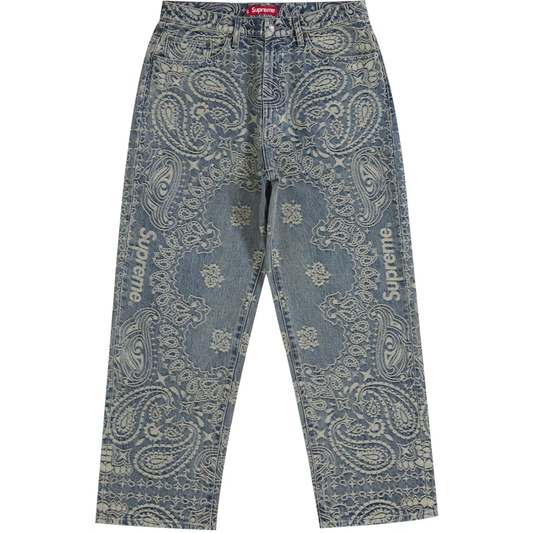 Supreme Bandana Jaquard Baggy Jean