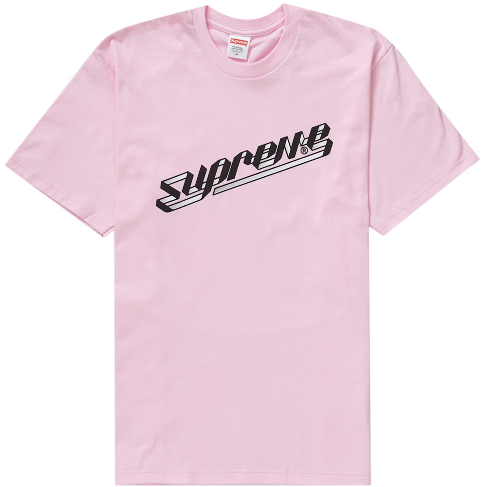 Supreme Banner Light Pink Tee