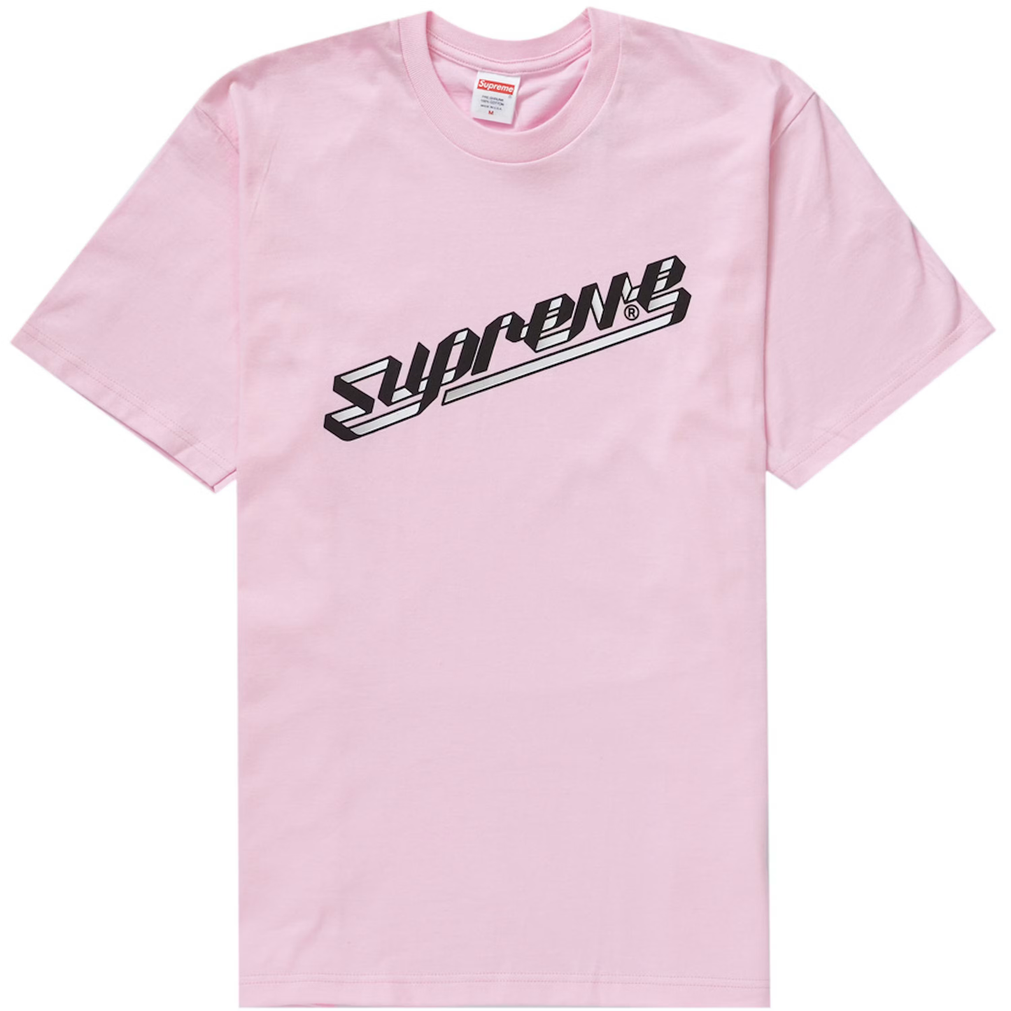 Supreme Banner Light Pink Tee