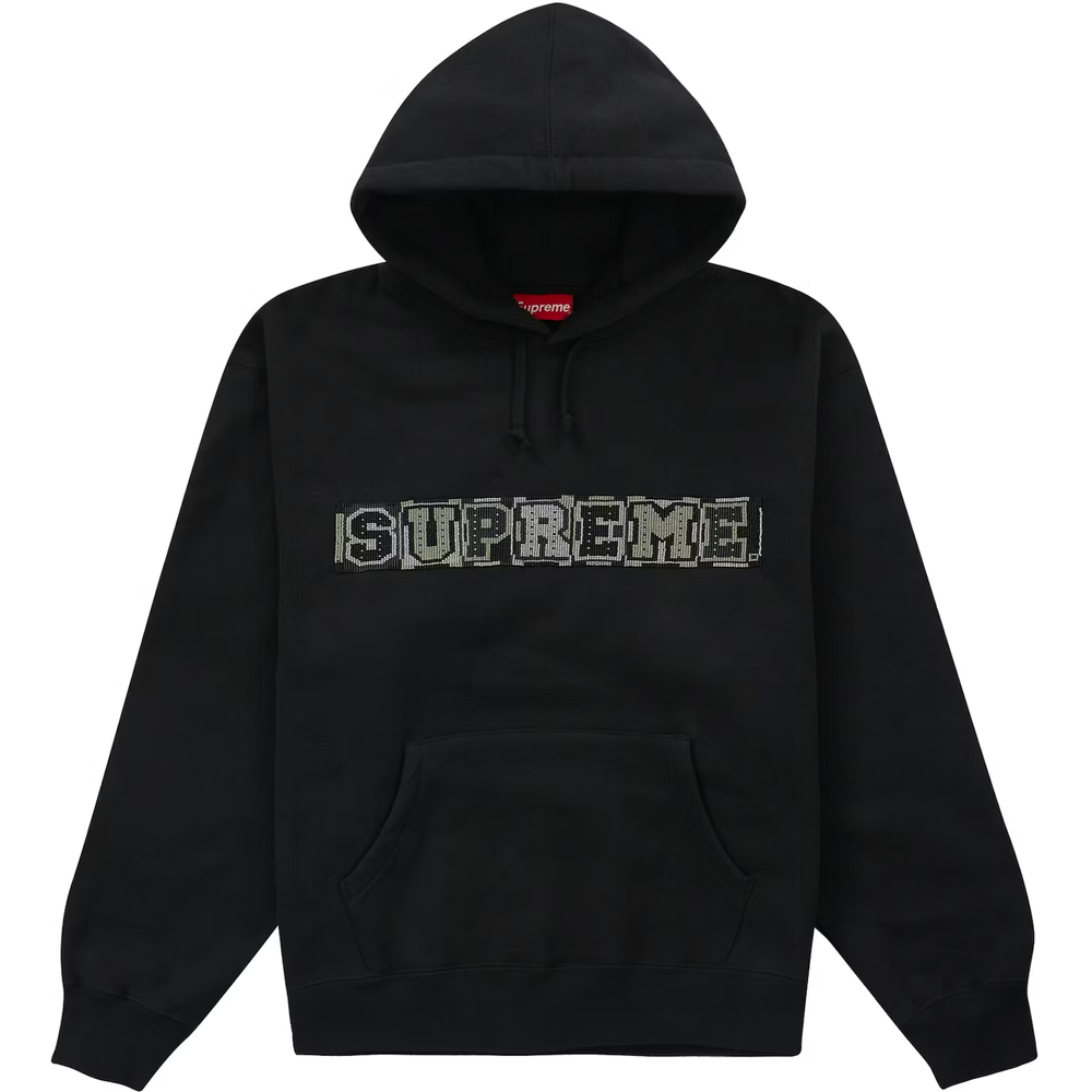 Supreme Beaded Black Hoodie