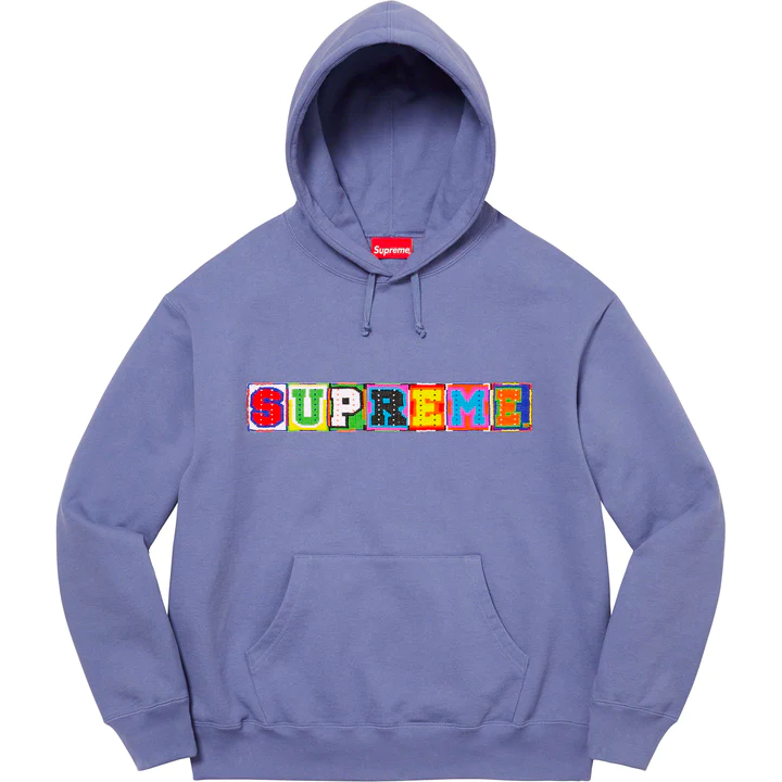 Supreme Beaded Light Purple Hoodie