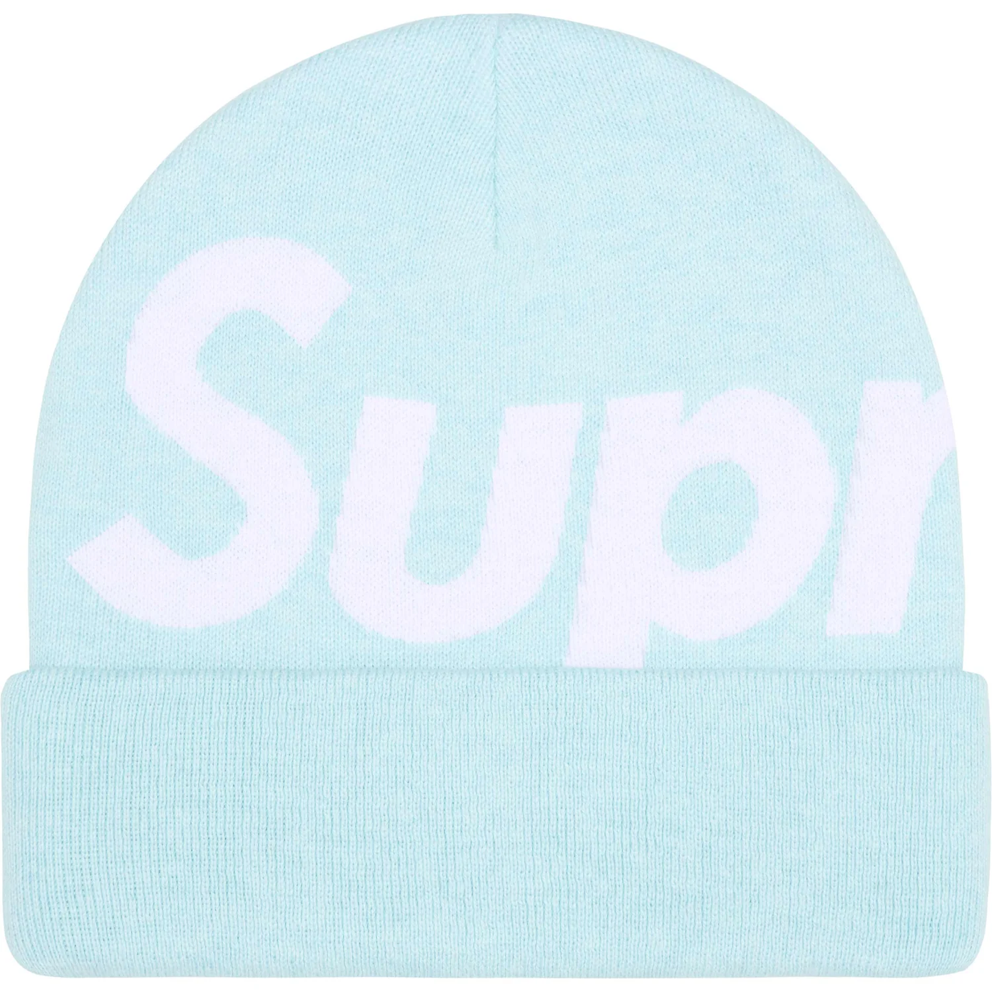 Supreme Big Logo Light Blue Beanie