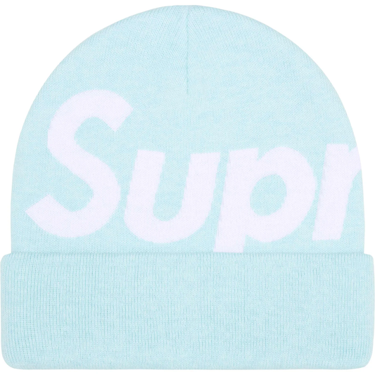 Supreme Big Logo Light Blue Beanie