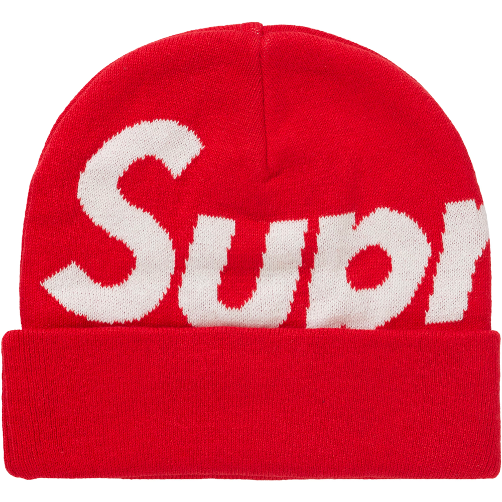 Supreme Big Logo Red Beanie