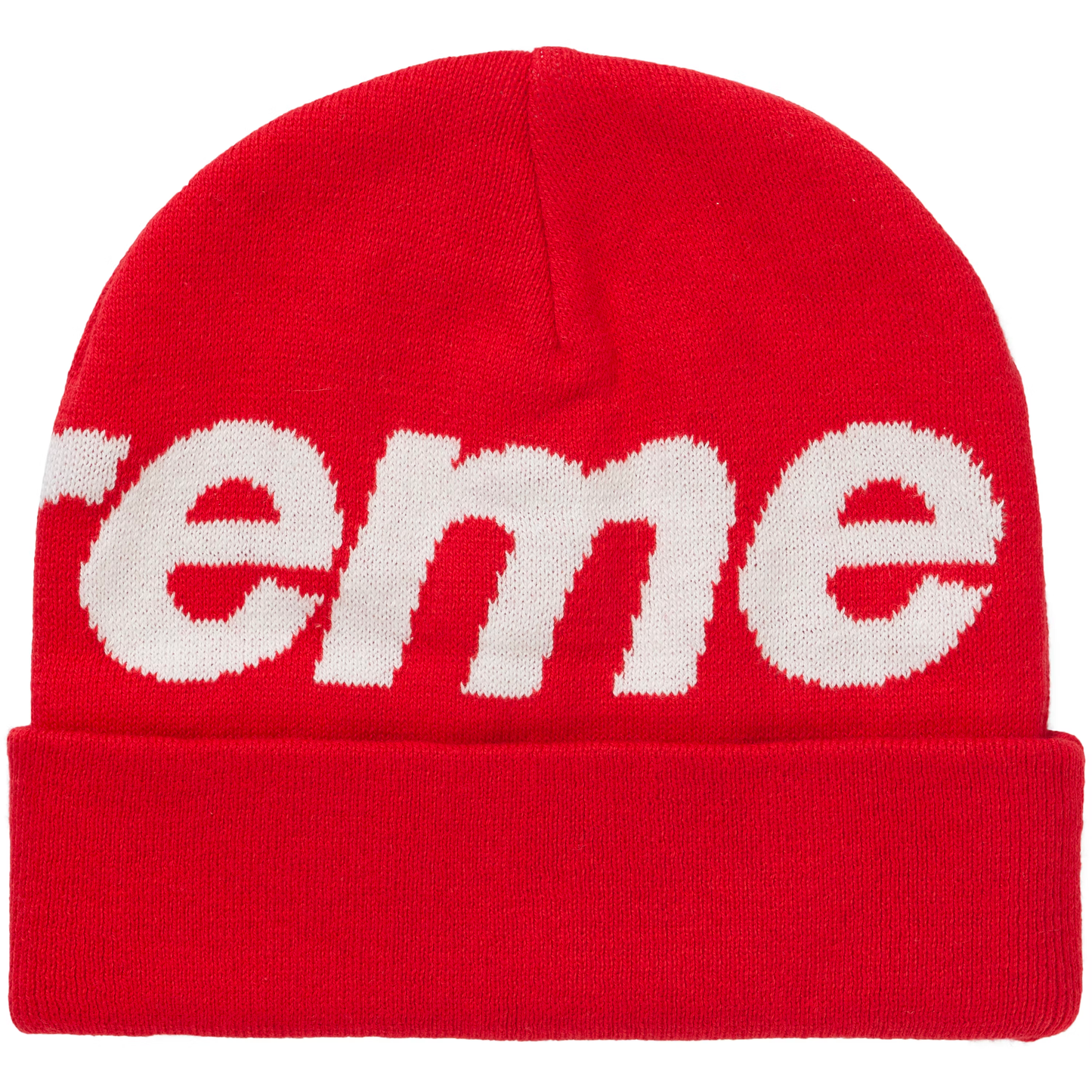 Supreme Big Logo Red Beanie