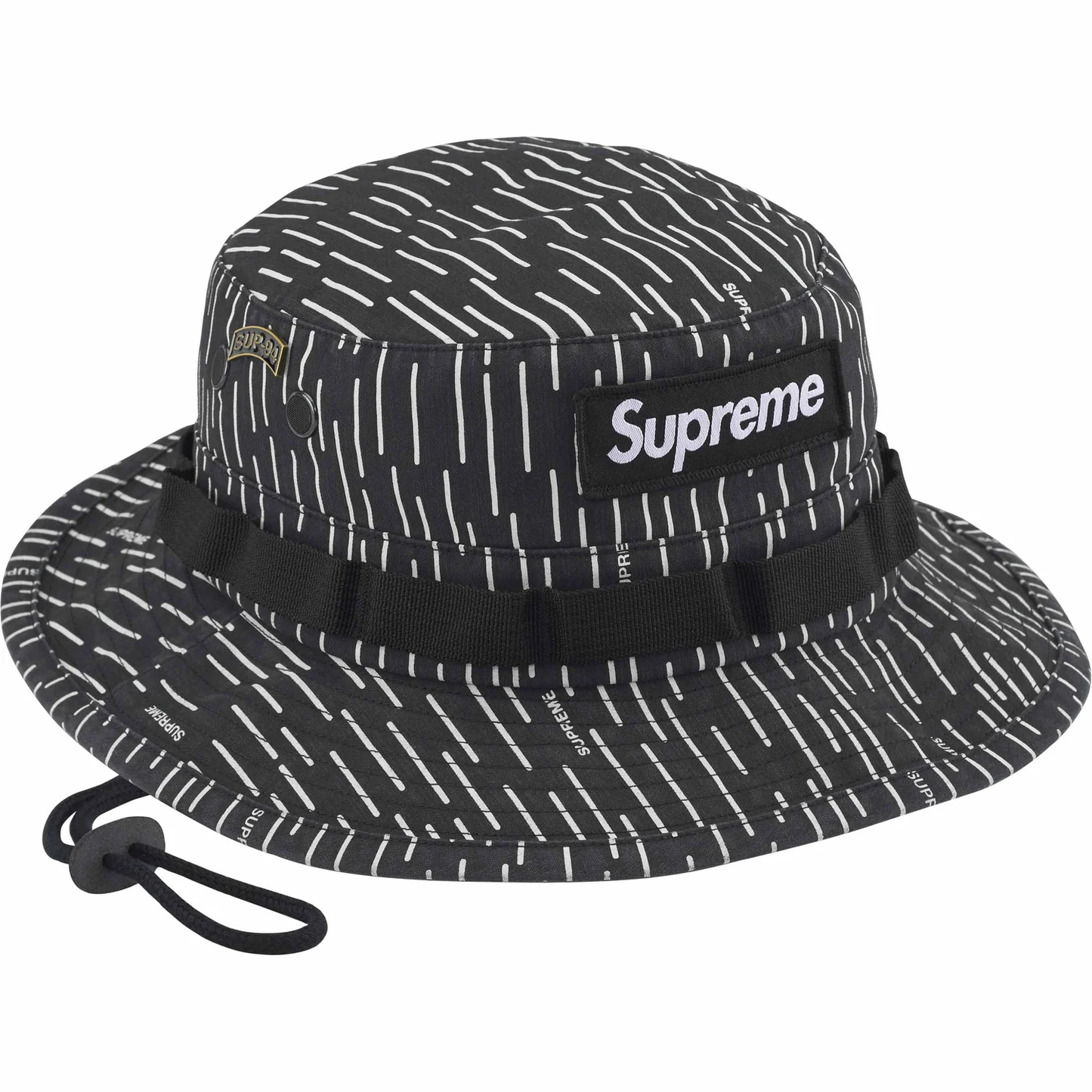 Supreme Black Raindrop Military Boonie