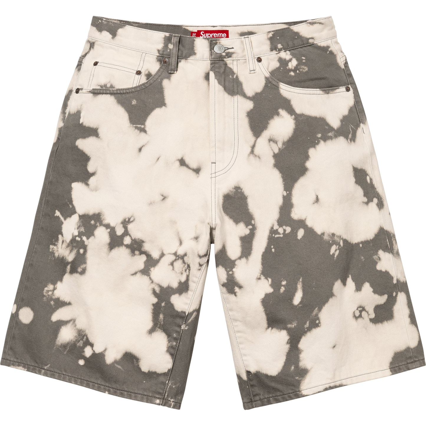 Supreme Baggy Denim Bleached Shorts