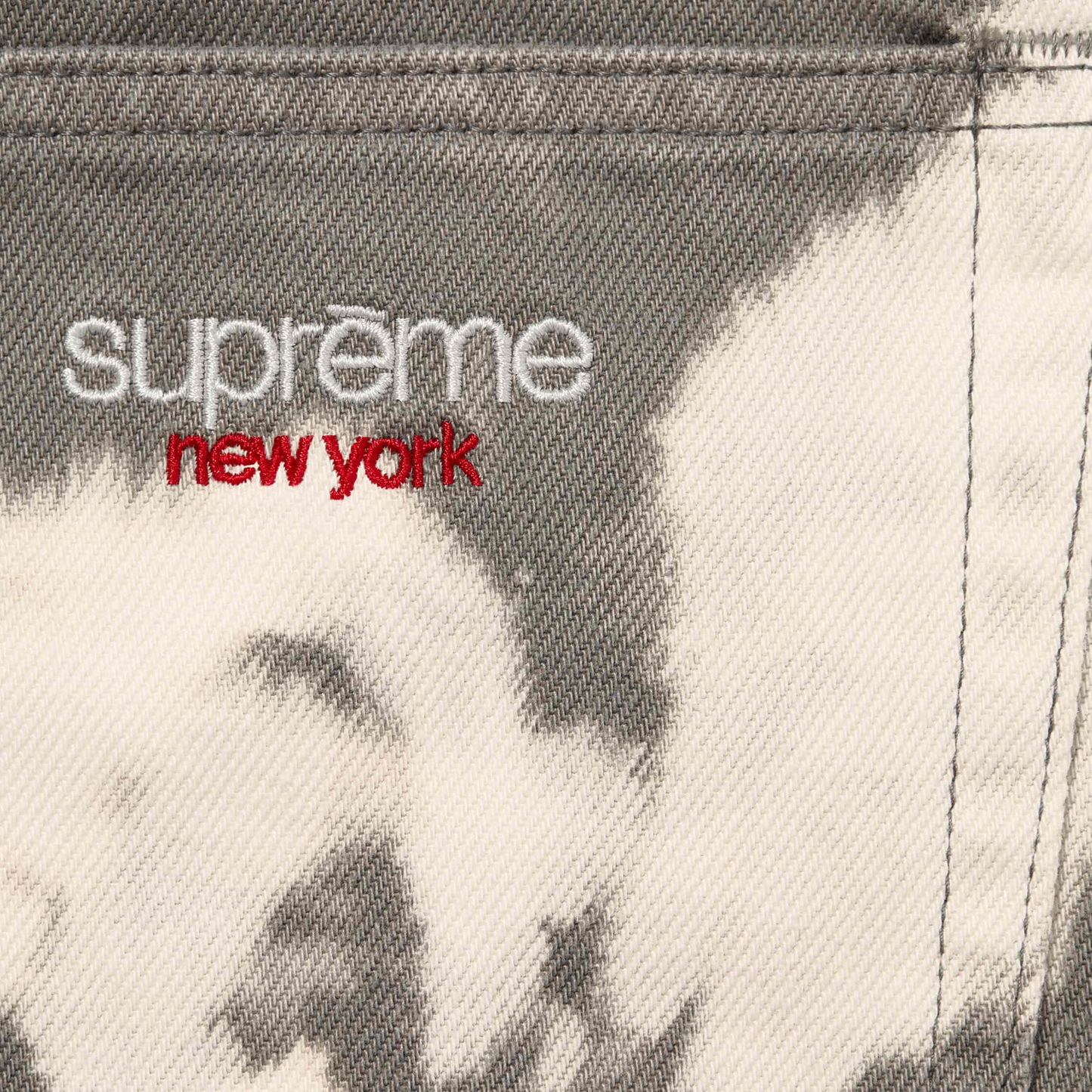 Supreme Baggy Denim Bleached Shorts