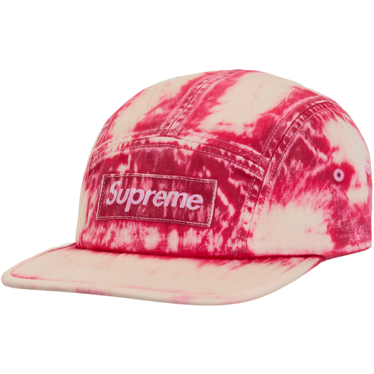 Supreme Bleached Chino Red Camp Cap