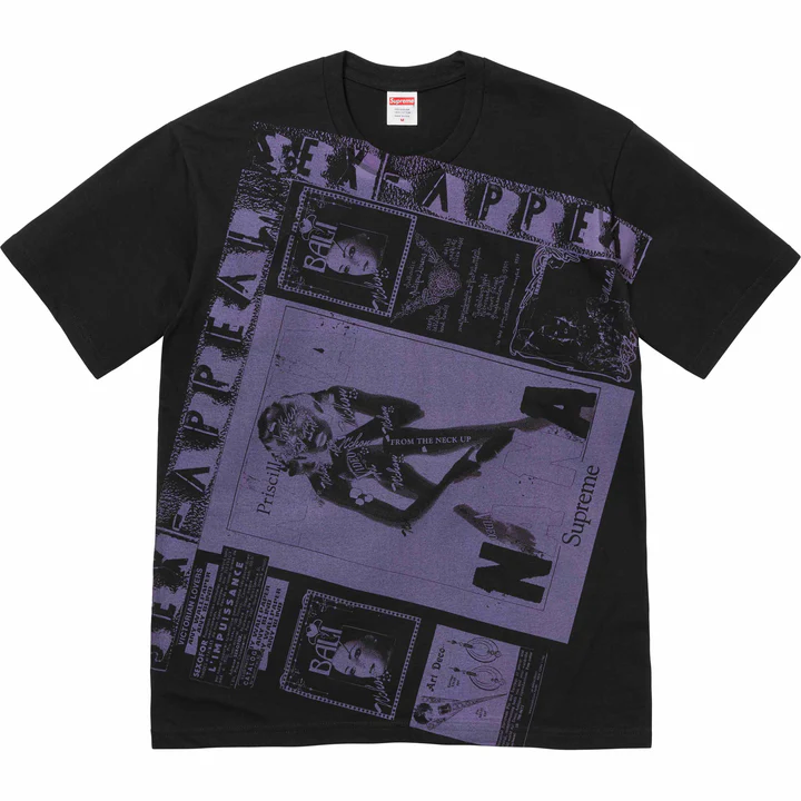 Supreme Collage Black Tee