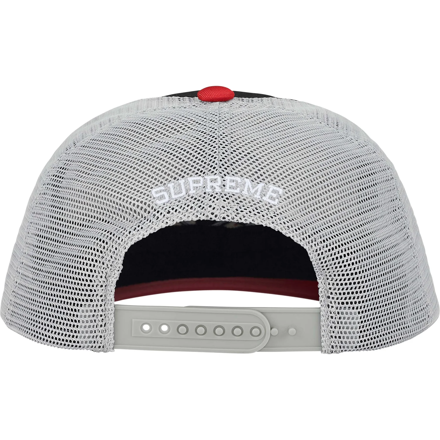 Supreme Contrast S Grey Mesh Back 6-Panel Hat