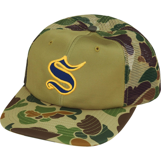Supreme Contrast S Olive Camo Mesh Back 6-Panel Hat