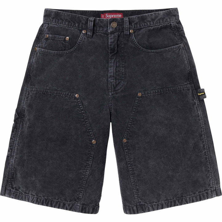 Supreme Corduroy Double Knee Black Painter Shorts