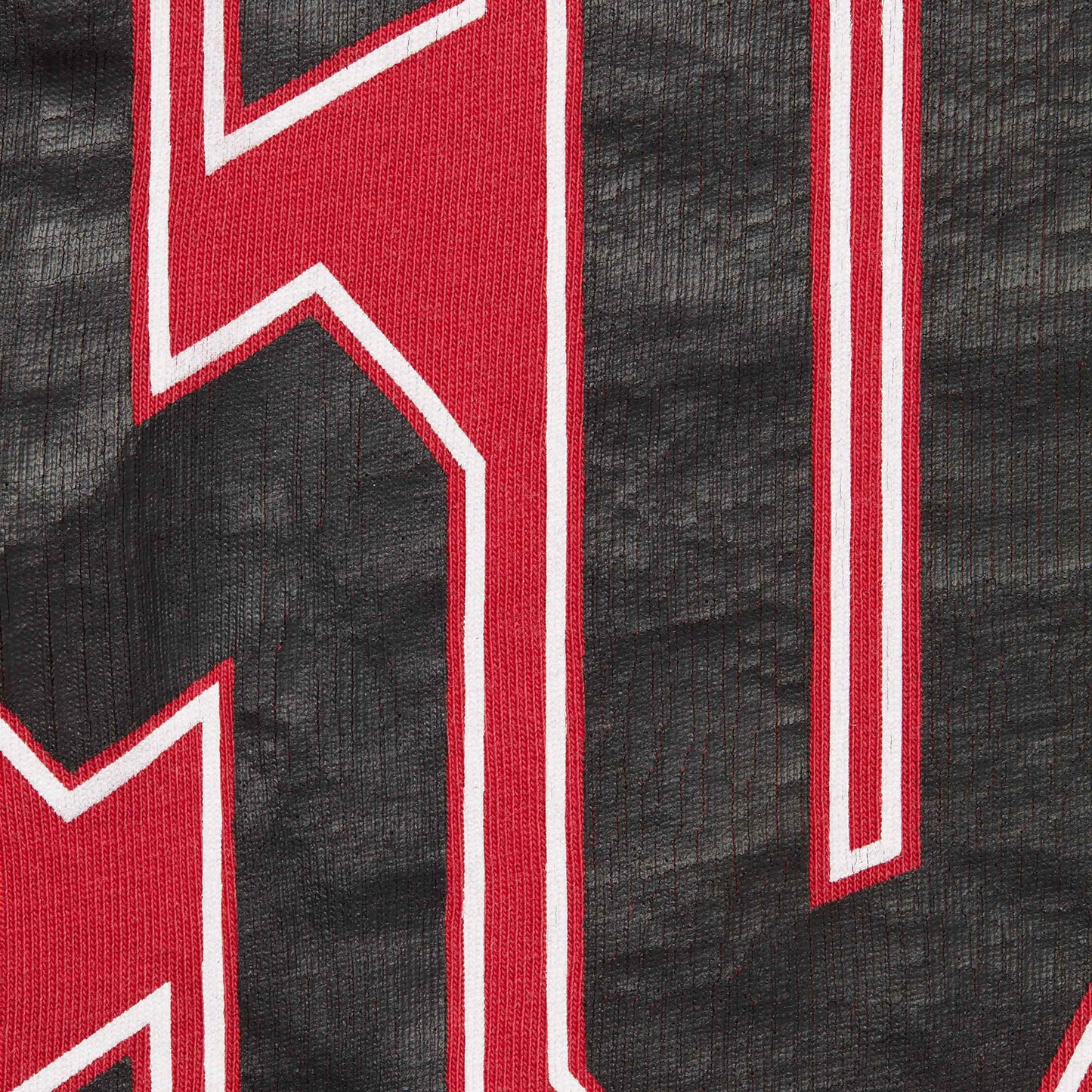 Supreme Cracked Back Arc Washed Red S/S Top